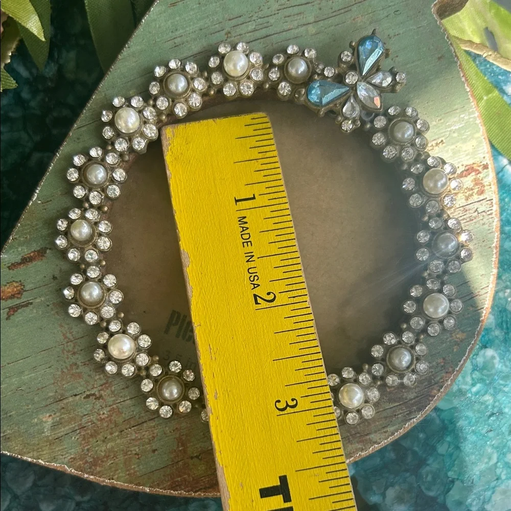 Pier 1 Imports Rhinestone Wood Bird 3.5” Photo Frame